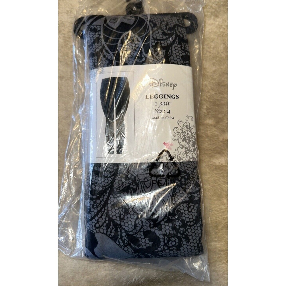 New Disney Leggings Size 4 Plus Villains Stretch Ursula Maleficent Evil Queen